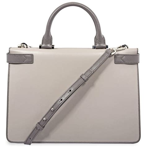 michael kors tatiana grey|Michael Kors Tatiana Medium Leather Satchel.